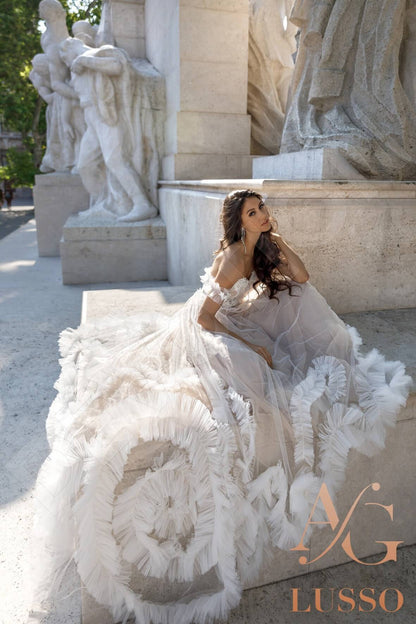 Verena Open back A-line Sleeveless Wedding Dress 2