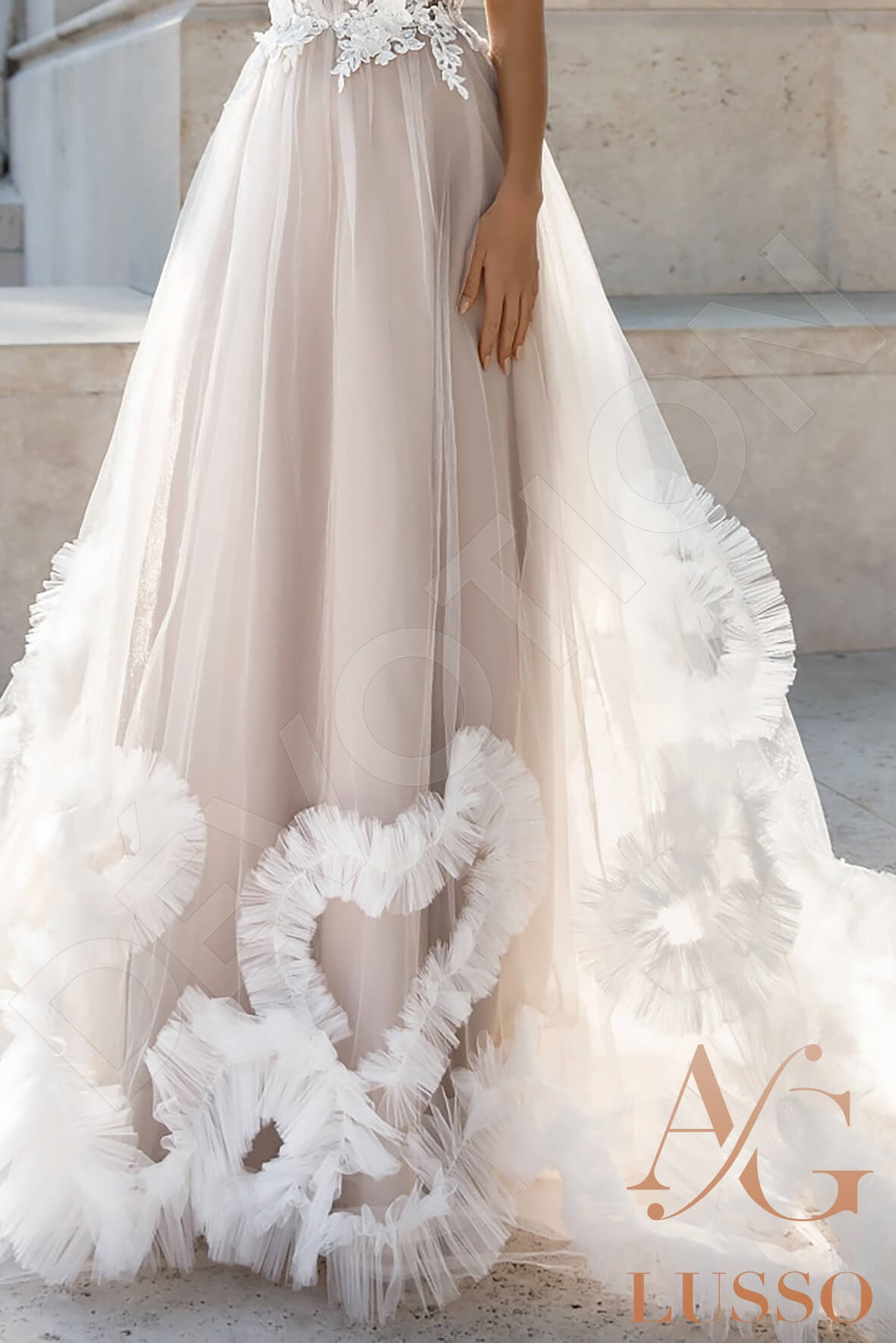 Verena Open back A-line Sleeveless Wedding Dress 4