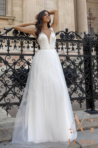 Ebba Open back A-line Sleeveless Wedding Dress 2