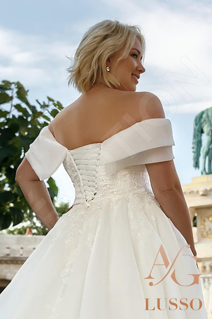 Penna Open back A-line Sleeveless Wedding Dress 3