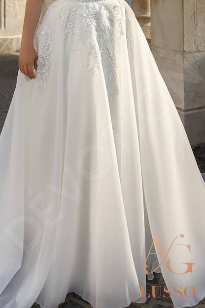 Penna Open back A-line Sleeveless Wedding Dress 4