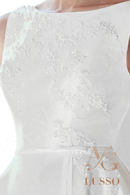 Hedonia Open back A-line Sleeveless Wedding Dress 5