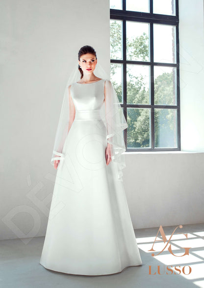 Heathen Open back A-line Sleeveless Wedding Dress 6