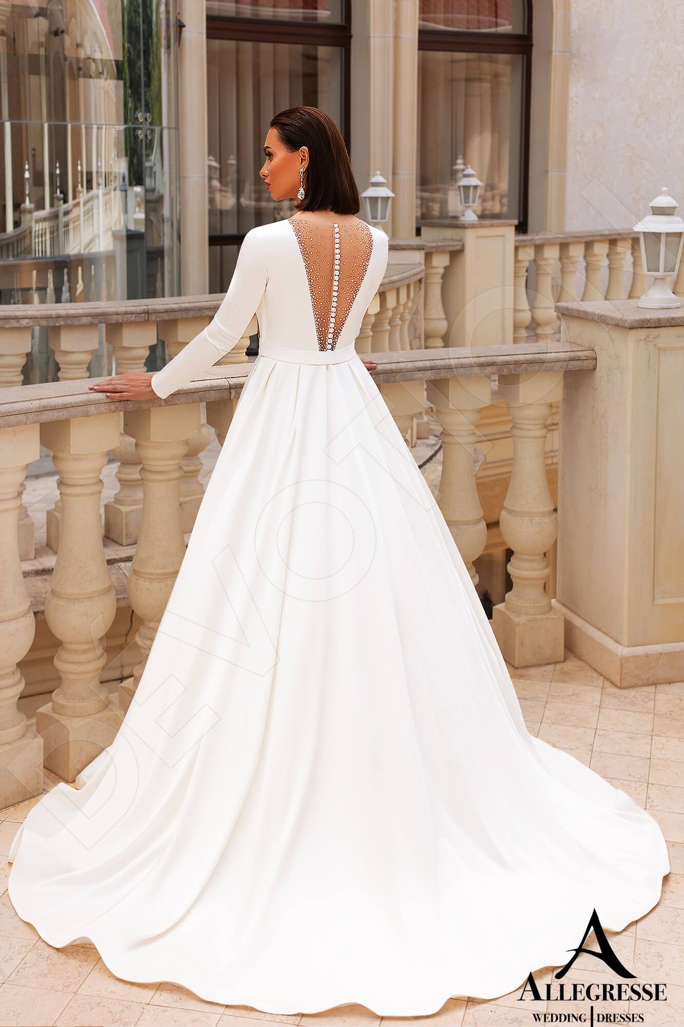 Volettina Princess/Ball Gown Illusion Milk Wedding dress