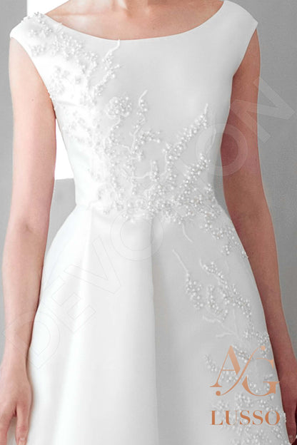Hellis Open back A-line Sleeveless Wedding Dress 4