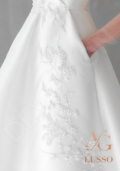 Helenis Open back A-line Sleeveless Wedding Dress 2