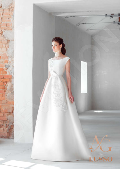 Helenis Open back A-line Sleeveless Wedding Dress 5