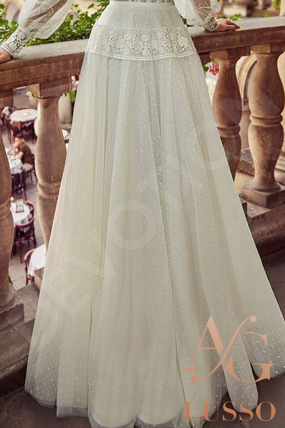 Alsena Full back A-line Long sleeve Wedding Dress 6