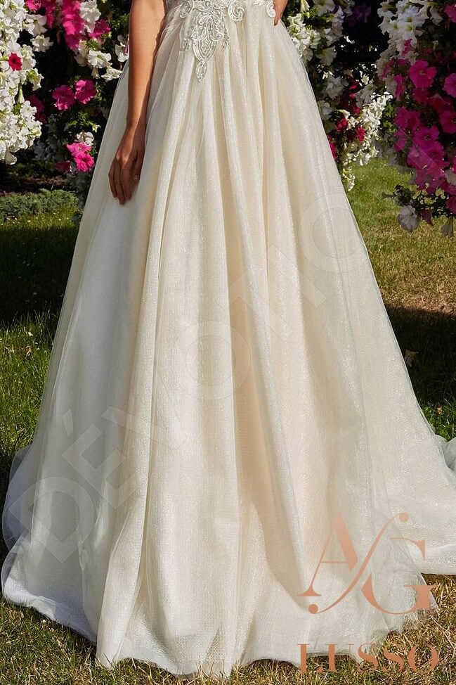 Florentina Open back A-line Sleeveless Wedding Dress 6