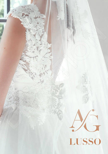 Orelis Open back Princess/Ball Gown Sleeveless Wedding Dress 4