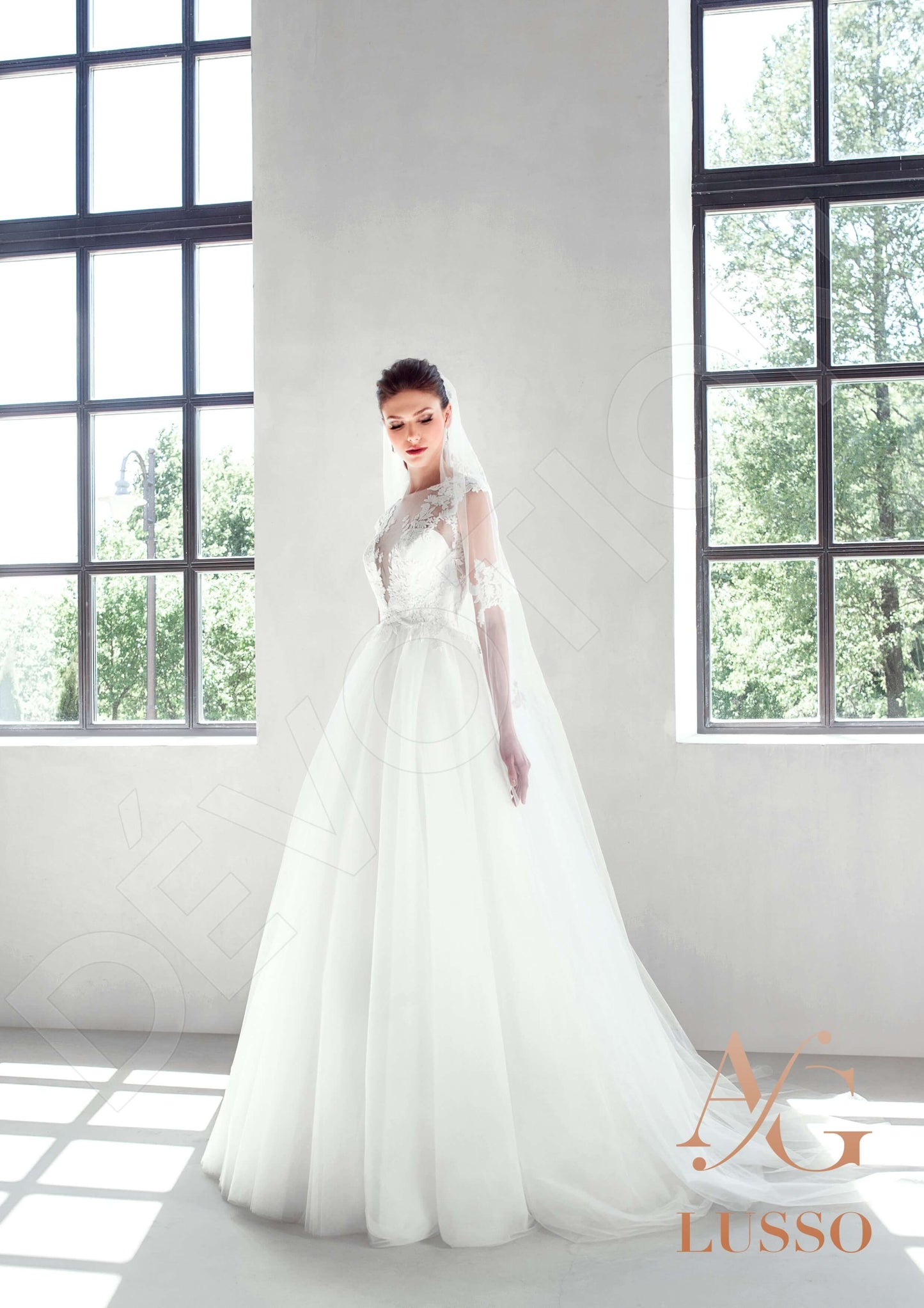 Orelis Open back Princess/Ball Gown Sleeveless Wedding Dress 6
