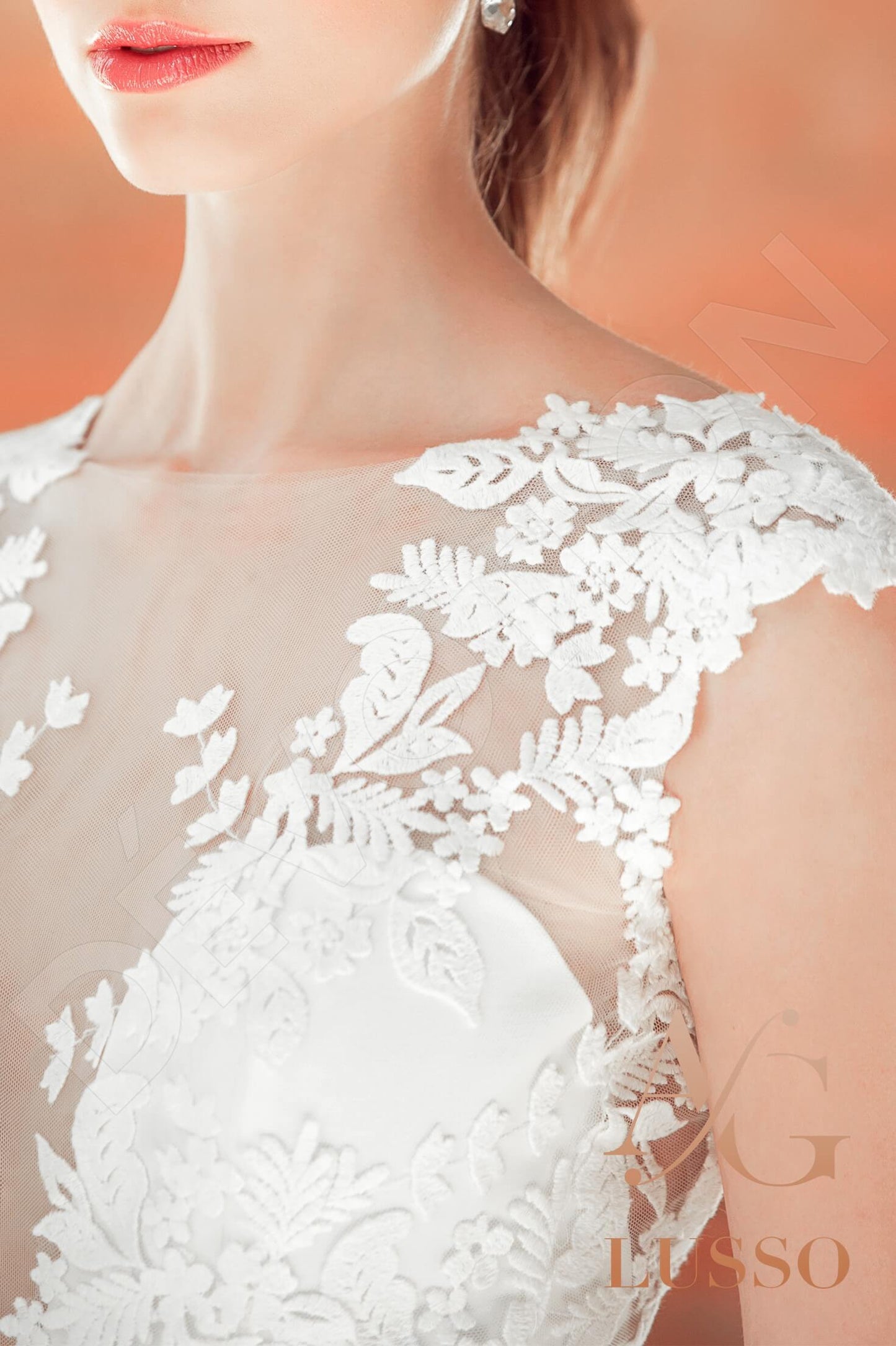 Orelis Open back Princess/Ball Gown Sleeveless Wedding Dress 5