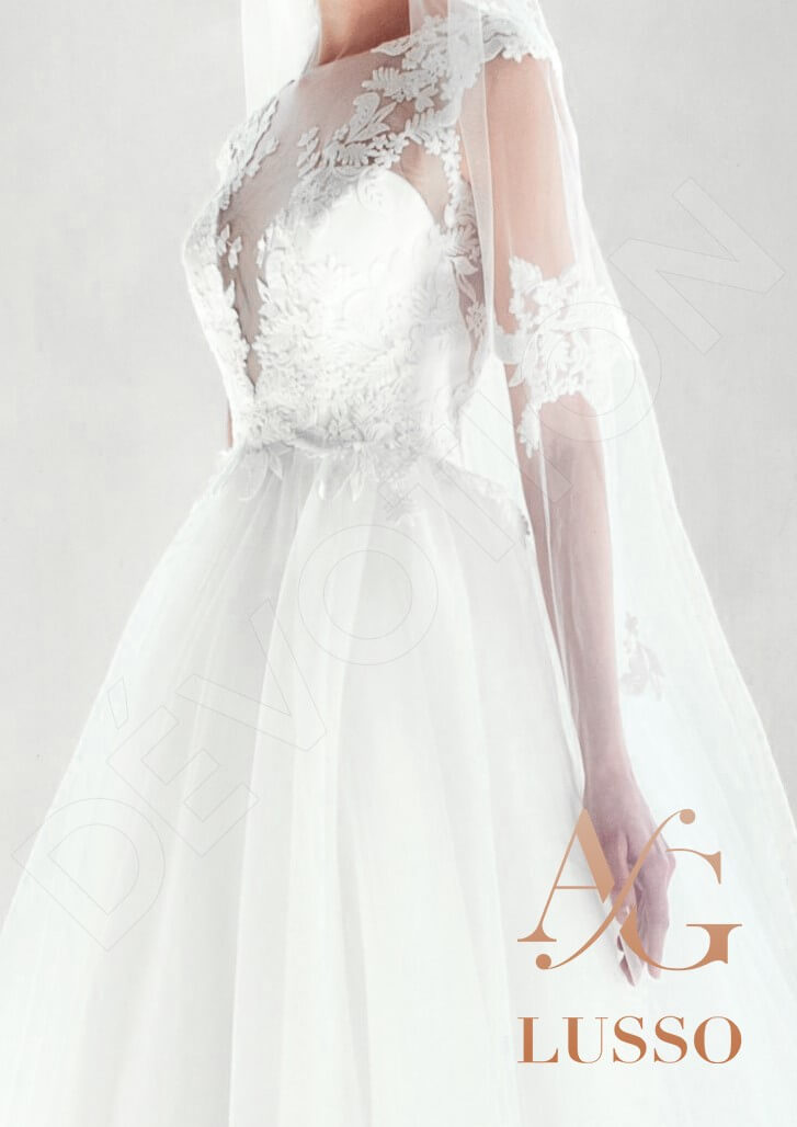 Orelis Open back Princess/Ball Gown Sleeveless Wedding Dress 3