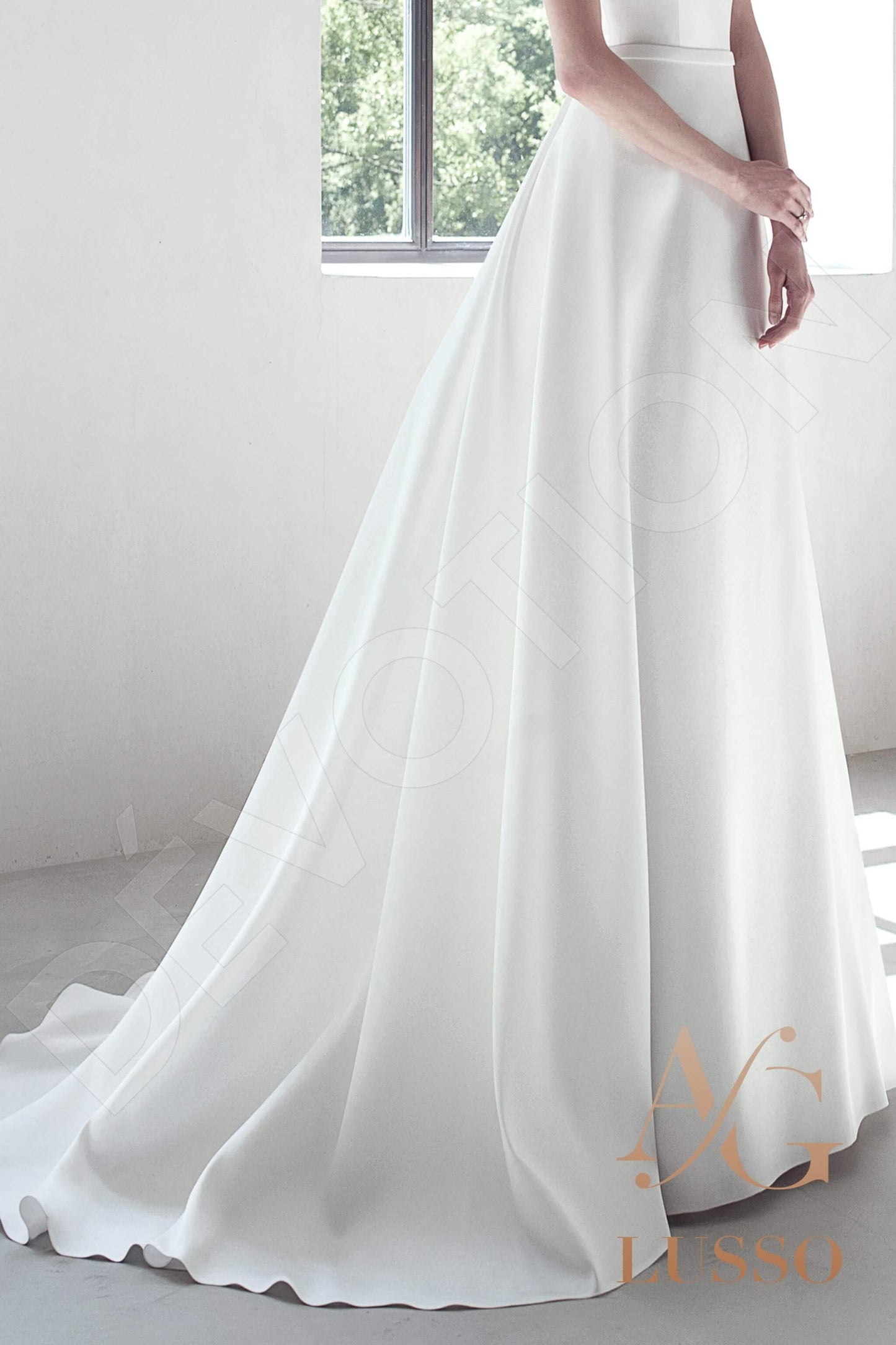 Polini Full back A-line Sleeveless Wedding Dress 5