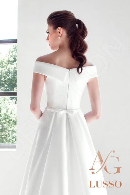 Polini Full back A-line Sleeveless Wedding Dress 4