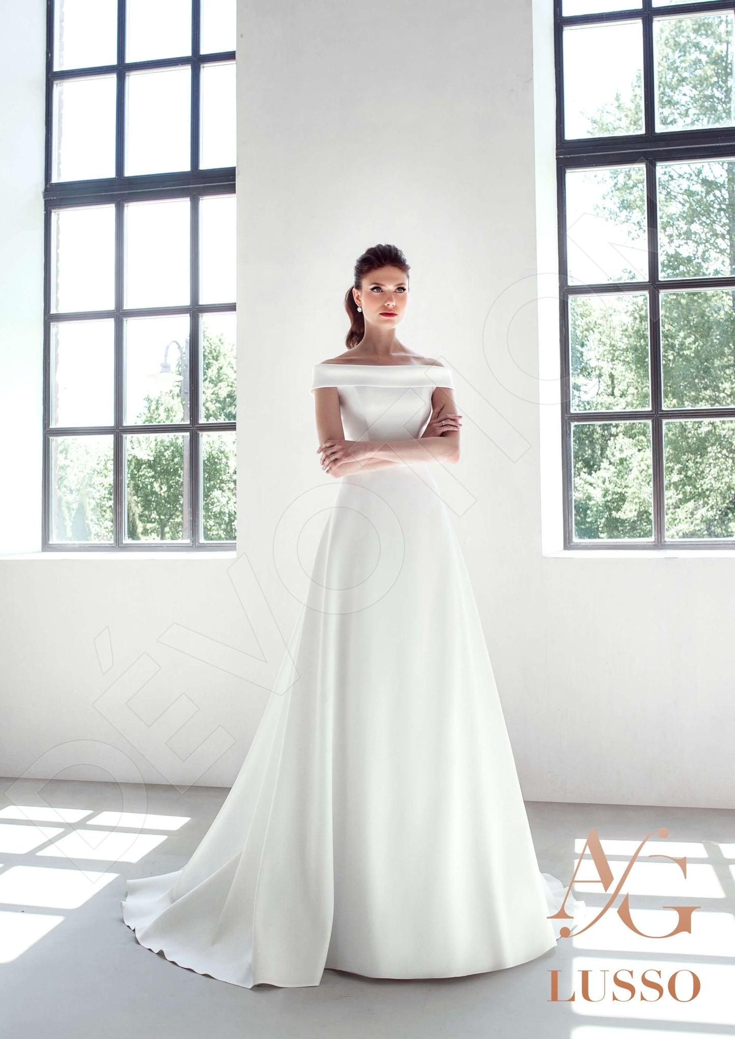 Polini Full back A-line Sleeveless Wedding Dress 6