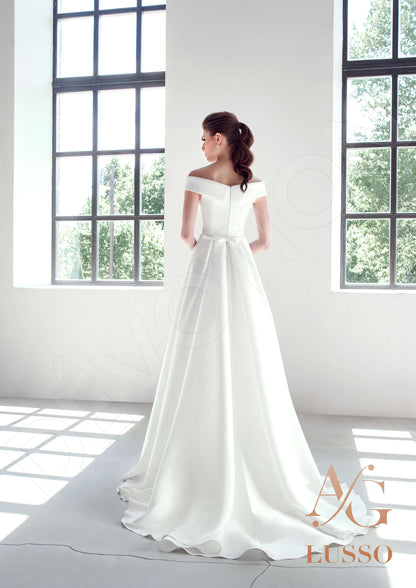 Polini Full back A-line Sleeveless Wedding Dress 7