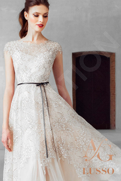 Cillie Open back A-line Sleeveless Wedding Dress 2