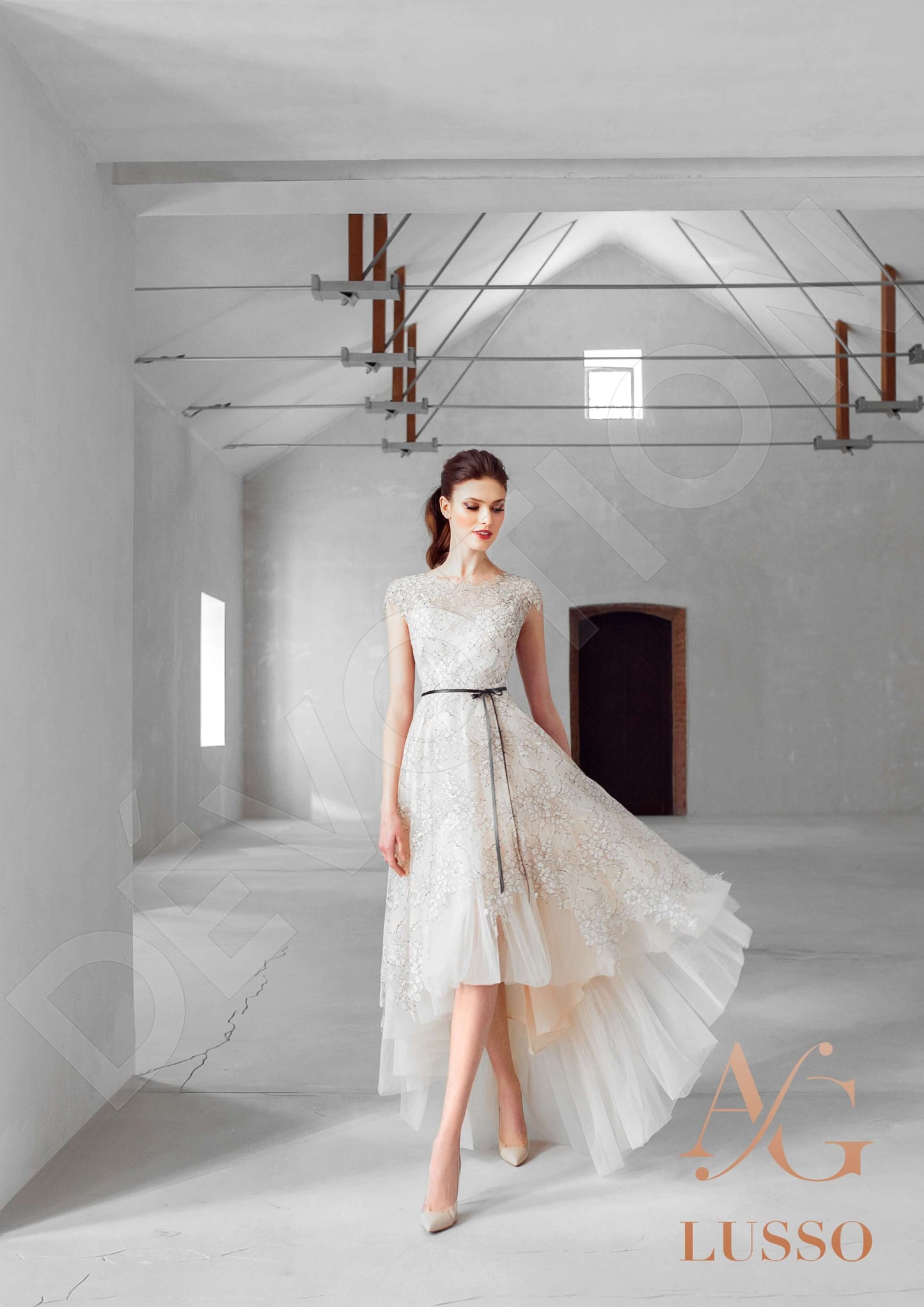 Cillie Open back A-line Sleeveless Wedding Dress 3