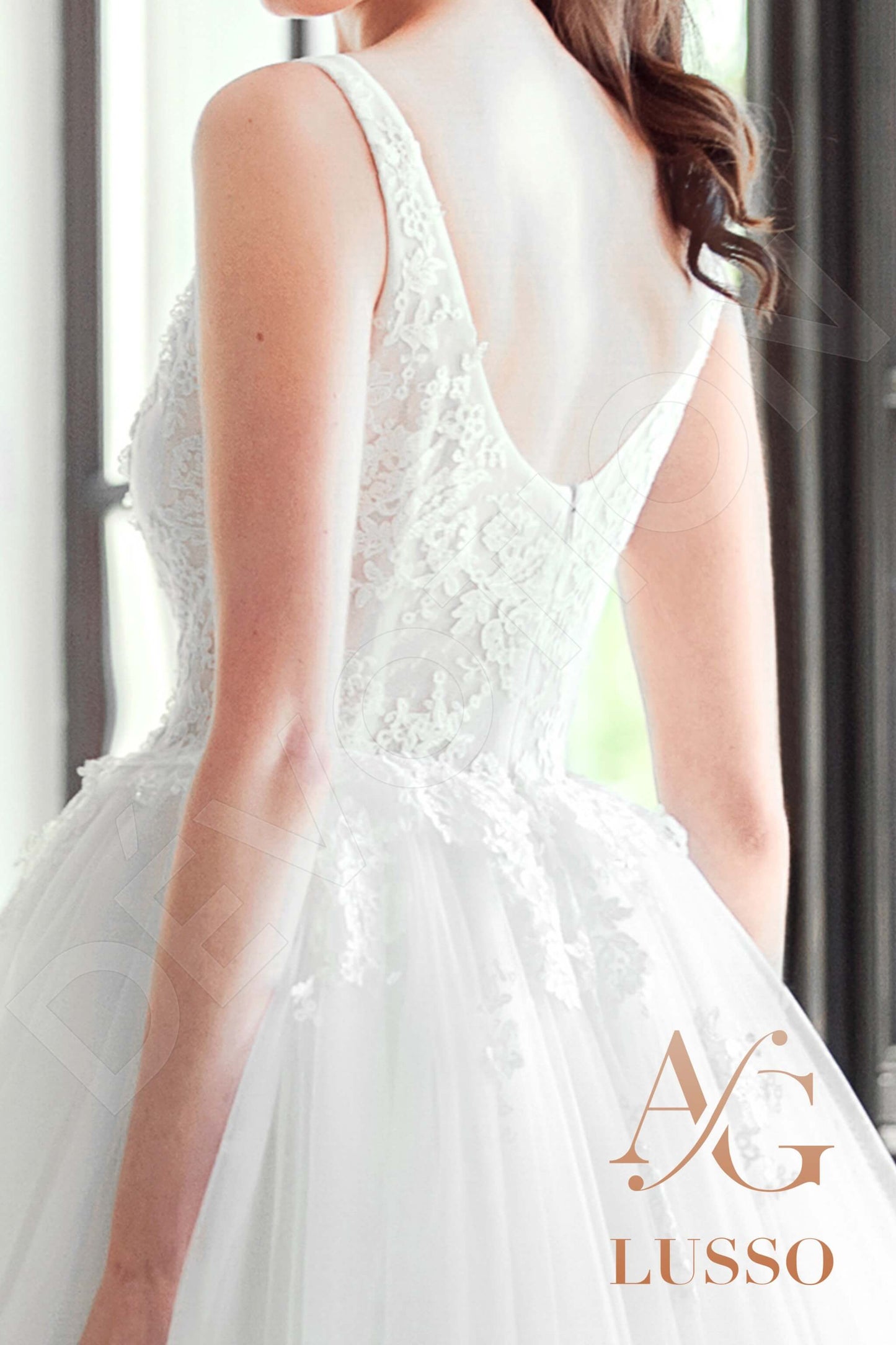 Soula Open back Princess/Ball Gown Sleeveless Wedding Dress 5