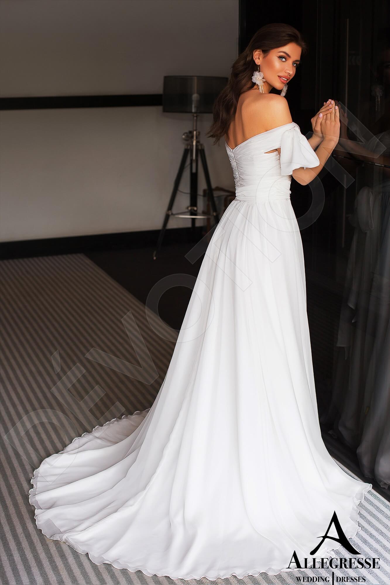 Kitness Open back A-line Strapless Wedding Dress Back