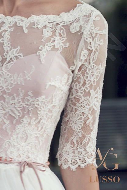 Minala Open back A-line Strapless Wedding Dress 5