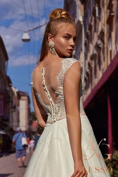 Lanonia Full back A-line Sleeveless Wedding Dress 6