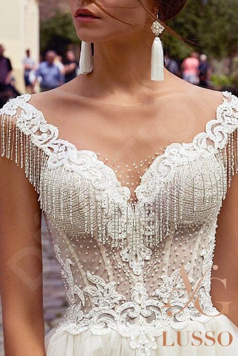 Orsala Full back A-line Sleeveless Wedding Dress 3