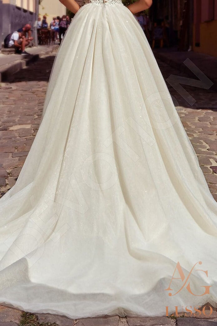 Orsala Full back A-line Sleeveless Wedding Dress 5