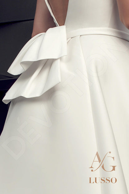 Joseanna Open back A-line Sleeveless Wedding Dress 5