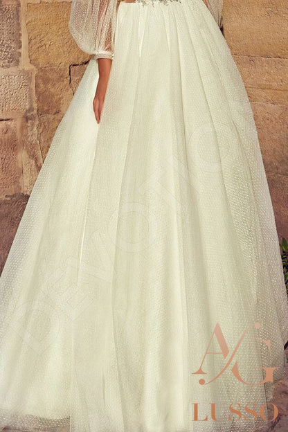 Taira Full back A-line Long sleeve Wedding Dress 5