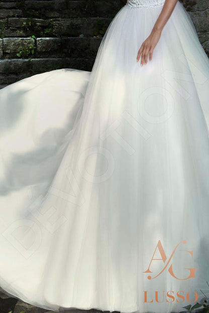 Nencia Sleeveless Princess/Ball Gown Open back Wedding Dress 6