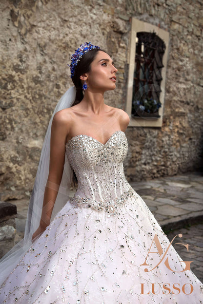 Sakinia Strapless Princess/Ball Gown Open back Wedding Dress 2