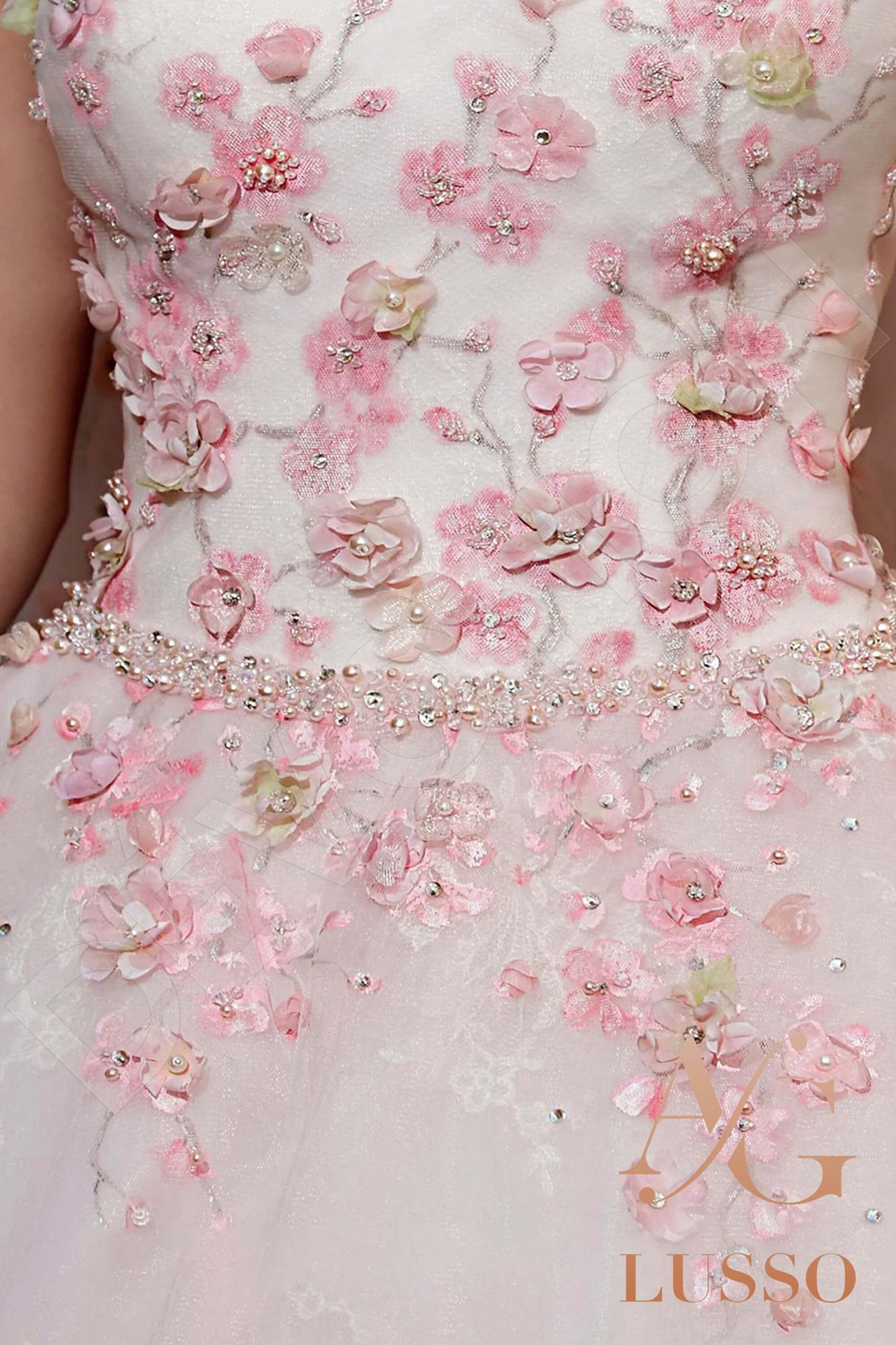 Sakura Strapless Princess/Ball Gown Open back Wedding Dress 5