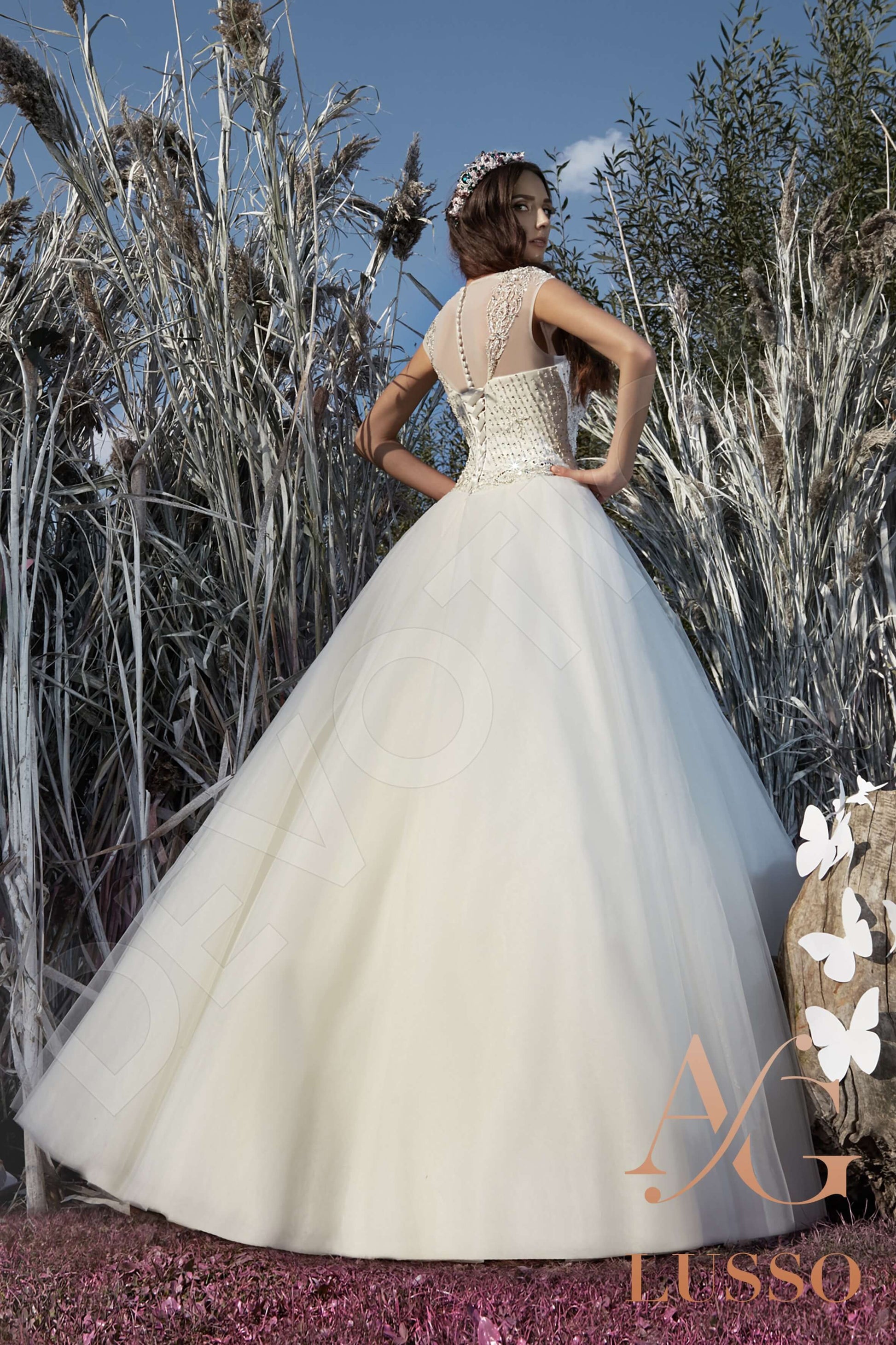 Megallie Princess/Ball Gown Sweetheart White Wedding dress