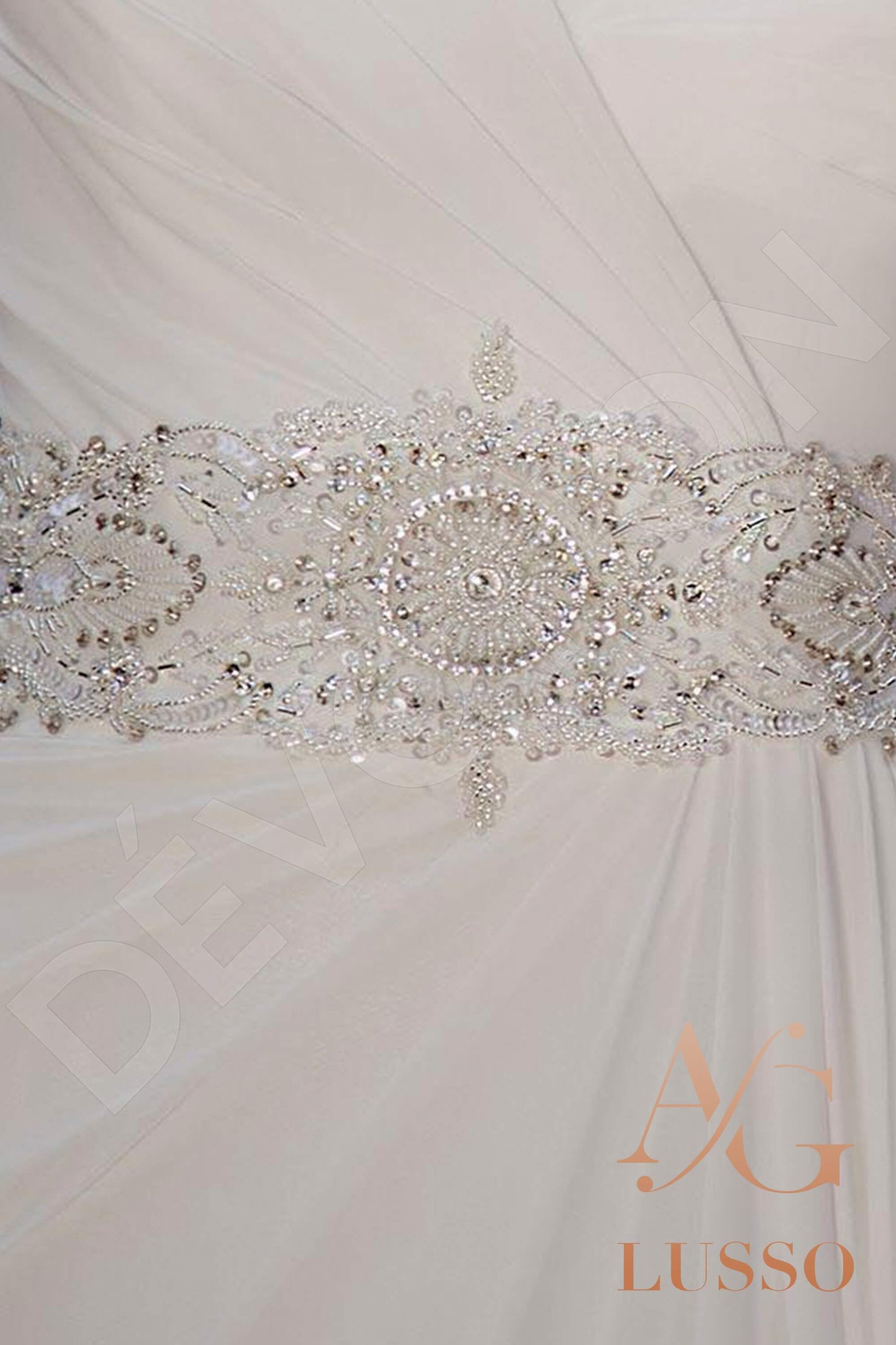 Piera A-line V-neck White Wedding dress