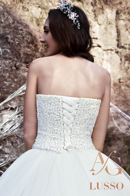 Teresia Strapless Princess/Ball Gown Open back Wedding Dress 4