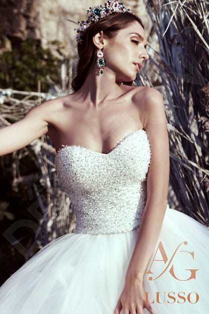 Teresia Strapless Princess/Ball Gown Open back Wedding Dress 5