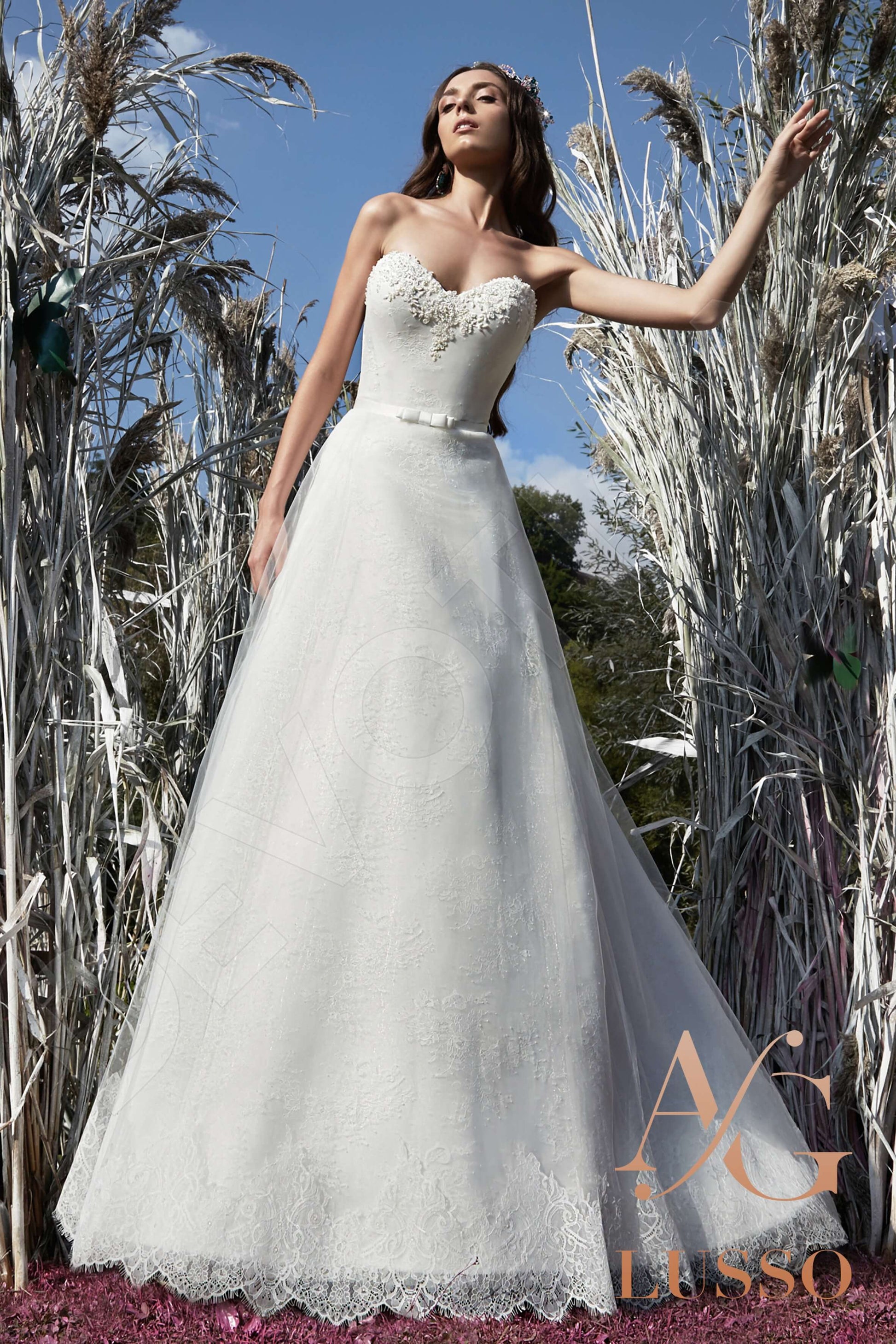 Guinevere A-line Sweetheart White Wedding dress