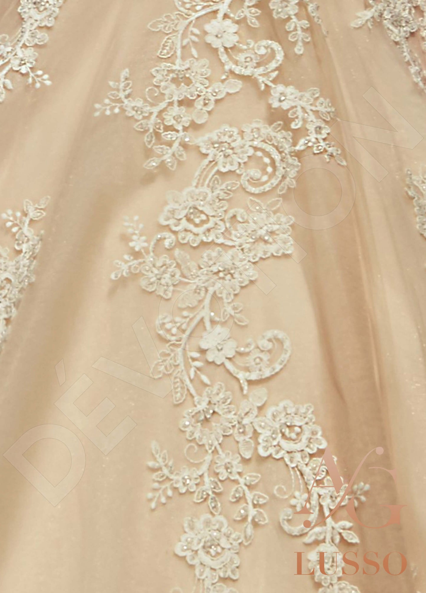 Libella Princess/Ball Gown Illusion back Long sleeve Wedding Dress 6