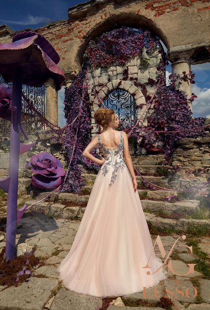 Alteera Open back A-line Sleeveless Wedding Dress Back