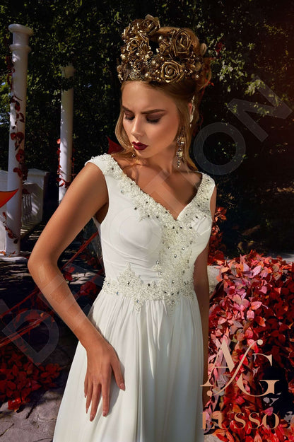 Deniza Open back A-line Sleeveless Wedding Dress 2