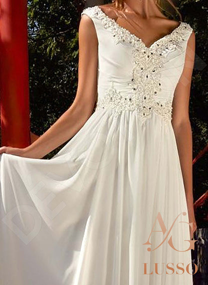 Deniza Open back A-line Sleeveless Wedding Dress 6