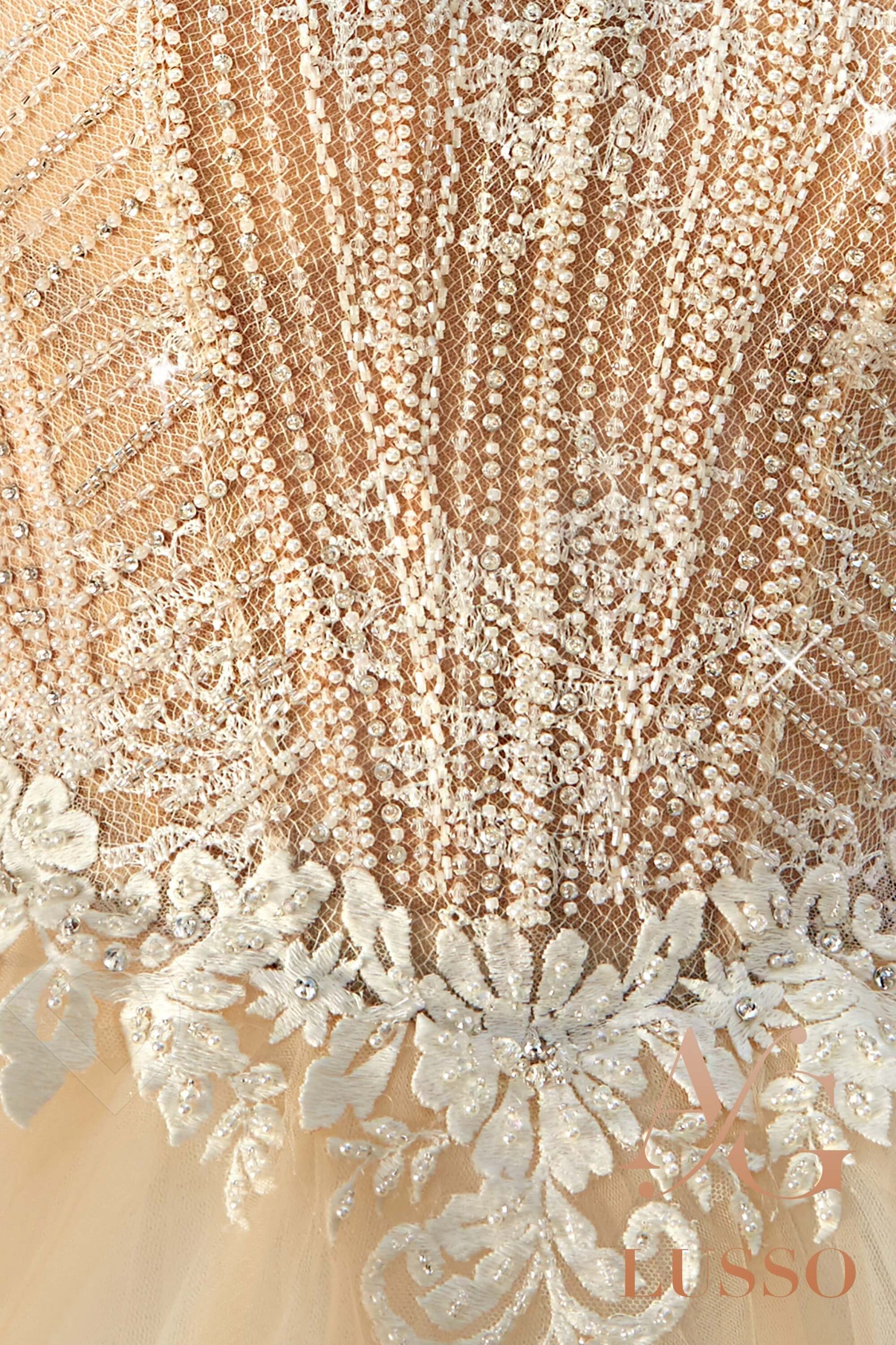Arna Princess/Ball Gown Jewel Cappuccino Wedding dress