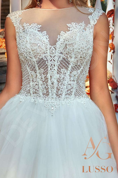 Sonya Full back Princess/Ball Gown Sleeveless Wedding Dress 3
