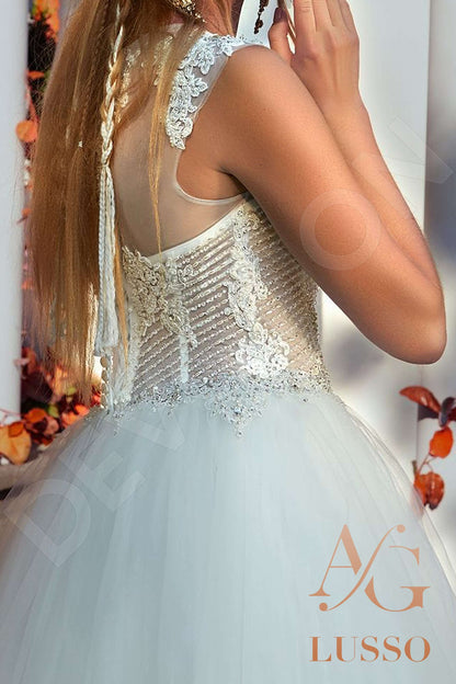 Sonya Full back Princess/Ball Gown Sleeveless Wedding Dress 4