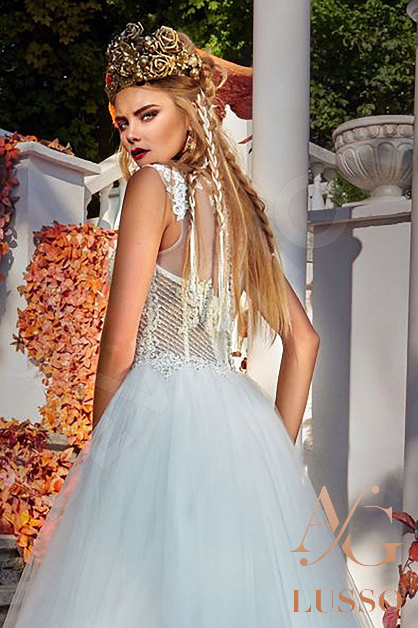 Sonya Full back Princess/Ball Gown Sleeveless Wedding Dress 5