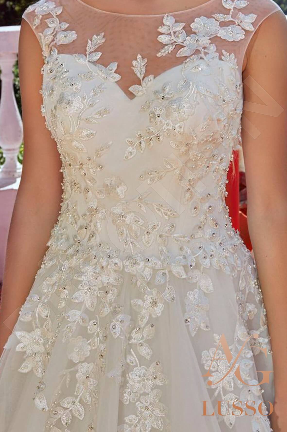 Keyra Full back Princess/Ball Gown Sleeveless Wedding Dress 6
