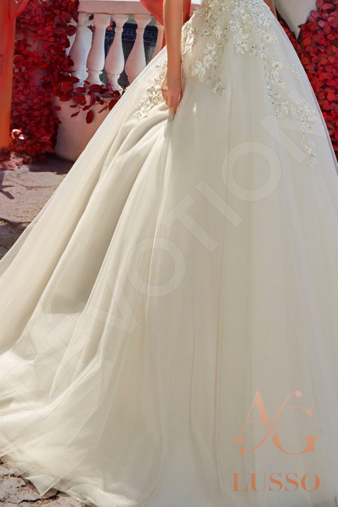 Keyra Full back Princess/Ball Gown Sleeveless Wedding Dress 5