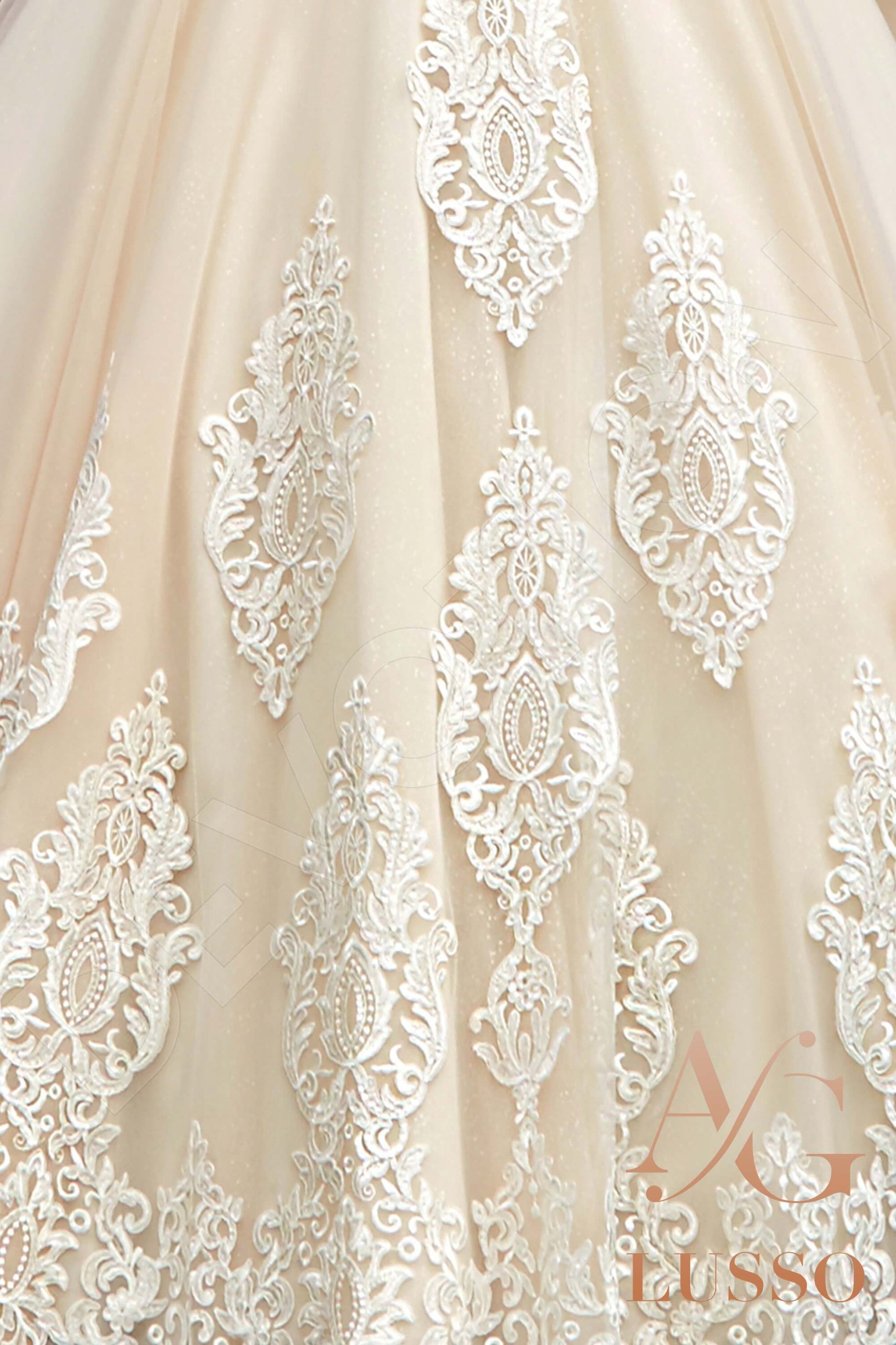 Rania Princess/Ball Gown Illusion Caramel Wedding dress